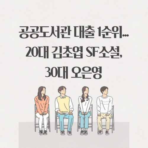 공공도서관 대출 1순위, 20대 김초엽 SF소설, 30대 오은영